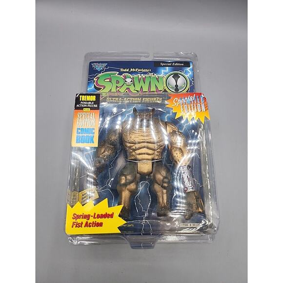 1996 McFarlane Spawn Series 1 Special Limited Edition Gold Tremor With Comic - Picture 14 of 14